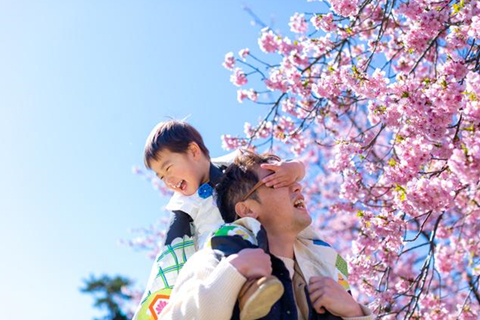 春の七五三写真の撮影アイデア